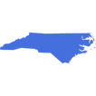 North Carolina State Blue Silhouette