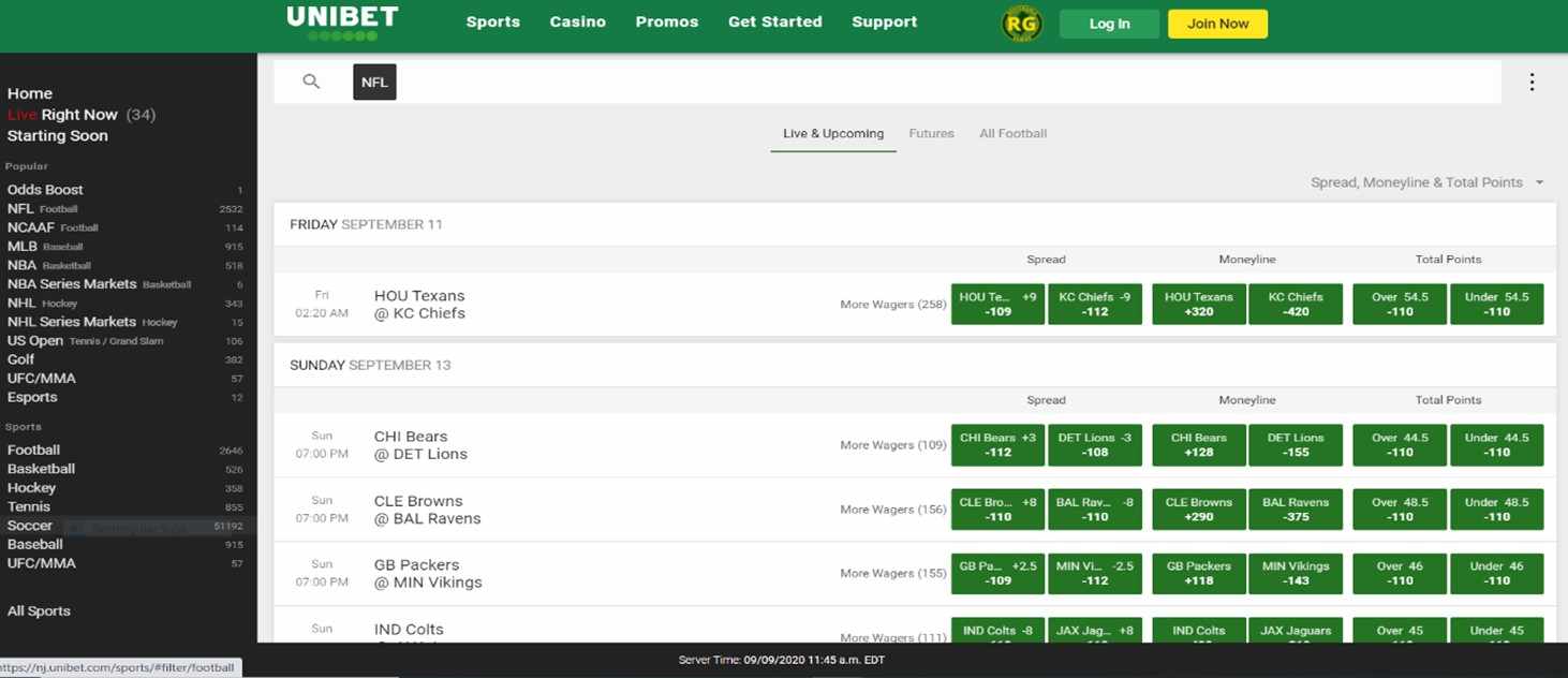 Unibet Browser Version