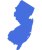 New Jersey State Silhouette New Jersey State Silhouette