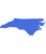 North Carolina State Blue Silhouette