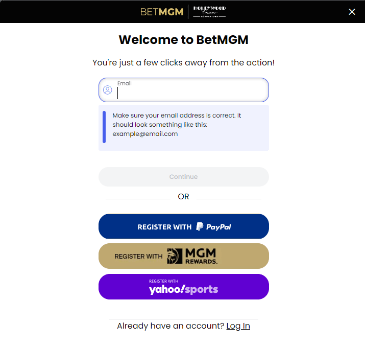 betmgm sign up