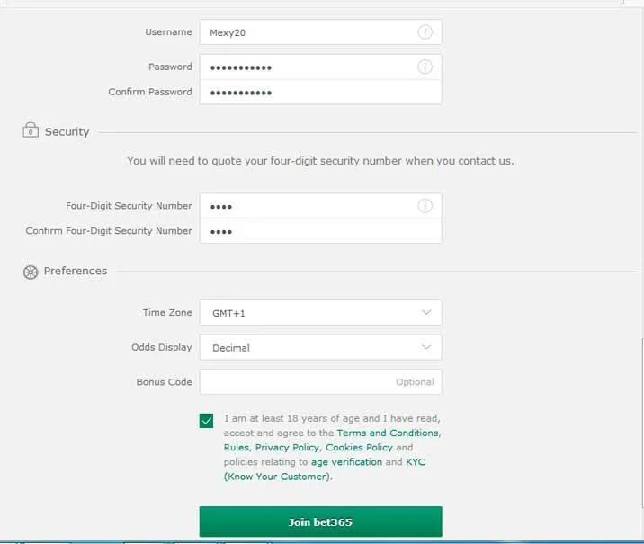 How to Register at Bet365 2of3
