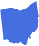 Ohio State Blue Silhouette