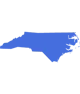 North Carolina State Blue Silhouette