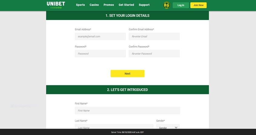 How to Register at Unibet 2 of 2